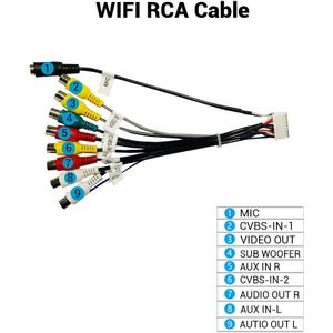 Tiebro Microfoon Usb Gps Achteruitrijcamera Rca Uitgang Aux Sim Card Slot Radio Converter 16 Pin 4G Power kabel Voor Auto Navigatie