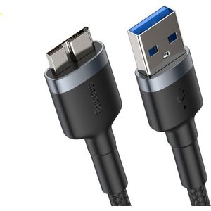 Baseus USB 3.0 Naar Micro B Kabel 5GB Snelle USB Type EEN Micro-B Data Kabel voor Samsung s5 Note 3 HDD Externe Harde Schijf Schijf Cord