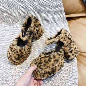 Arrivals Vrouwelijke Schoenen Modieuze Zoete Ankel Strap Leopard Paltform Gothic Vrouwen Pompen