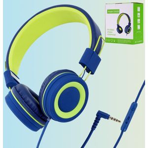 Kids Hoofdtelefoon Met Microfoon Stereo Oortelefoon Verstelbare Opvouwbare Wired Kinderen Headset Voor Meisje Jongen Online Leren Ipad Iphone