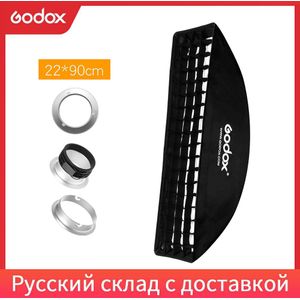 Godox 9 &quot;X 35&quot; 22X90Cm Honingraat Softbox Voor Photo Strobe Studio Flash Voor Bowens profoto Elinchrom Mount