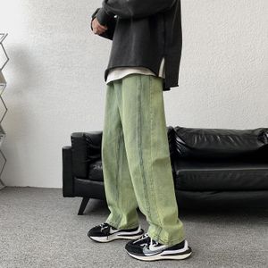 Jeans - Groen/Blauwe - Casual - Rechte Pasvorm - Midweight - Volledige Lengte