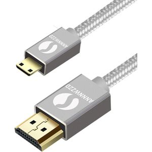 Mini Hdmi Naar Hdmi Kabel Compatibel Met Hdmi 2.0a/B, 2.0, 1.4a (Ultra Hd, 4K, 3D, Full Hd, 1080P, Hdr, Arc, Highspeed