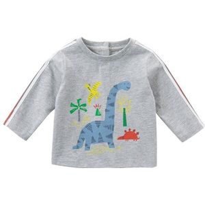 DBA14668 Dave Bella Herfst Baby Jongens Knappe Cartoon Gestreepte Print T-shirt Kinderen Tops Jongens Kinderen Tees