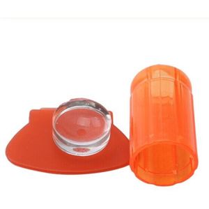 Zachte Siliconen Refill Head Stamper Plastic Schraper Nail Stempelen Tool Marshmallow Transparante Stempel Kit
