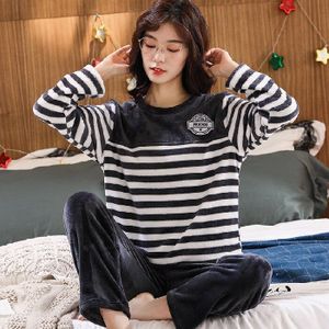 Flanel - Pyjama - Winter - Losse Stijl - Mannen en Vrouwen - Nachtkleding Set