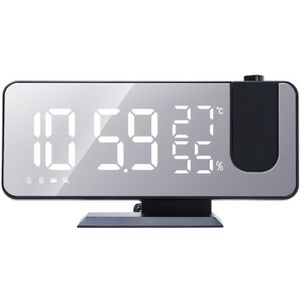 Led Screen Projectie Wekker Radio Weersverwachting Klok Thermo-Hygrometer Digitale Klok Moderne Desktop Decoratie