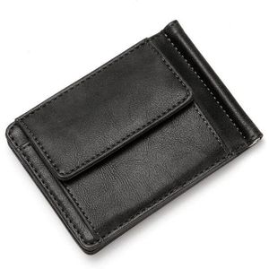 Eenvoudige Portemonnee Korte Portemonnee Business Mode Mannen Portemonnee Creatieve Patroon Card Case Gesp Sleutel Case Portemonnee