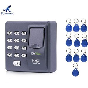 Vingerafdruk Toegangscontrole Standalone Enkele Deur Controller Goedkoopste Standalone Toetsenbord Vinger + RFID Card X6 Deur Entry