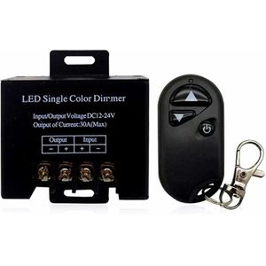 DC12-24V 30A Single Channel Led Dimmer Controller Met 3Key Wirelss Rf Afstandsbediening Voor Enkele Kleur 5050 3528 Led Strip licht