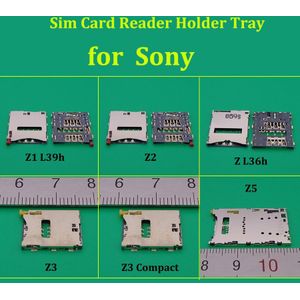 Nieuw Voor Sony Xperia Z L36 Z1 L39h Z2 L50W Z3 Z3 Compact Z5 Sim Kaartlezer Houder Lade Slot socket