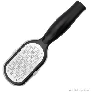 1Pc Zwart Rvs Voet Scrubber Exfolieer Voet File Voetrasp Eelt Remover Voet Rasp Voetverzorging Pedicure Gereedschap 2