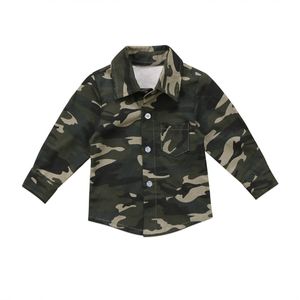 Pudcoco Herfst Peuter Kids Baby Boy Meisjes Camouflage Tops Shirt Lange Mouw Kleding Maat 0-4 T