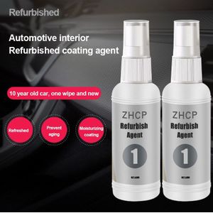 50Ml Auto Interieur Vernieuwing Middel Leer Onderhoud Cleaner Auto Interieur Vernieuwing Middel Vloeibare Coate Plastic Herstellen Agent