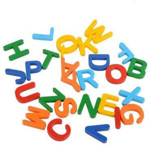 Vroegschoolse Onderwijs Puzzel 26 Engels Letters Hoofdletters Magnetische Stickers Magnetische Puzzel