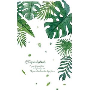 Tropische Monstera Leaf Zelfklevende Muur Sticker Woonkamer Achtergrond Decal Kinderkamer Muurstickers Adesivo De Parede