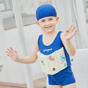 Kinderen Een Stuk Zomer Drijfvermogen Vest Floatation Zwemmen Pak Kinderen Badmode Strand Surfen Jongens Badpak