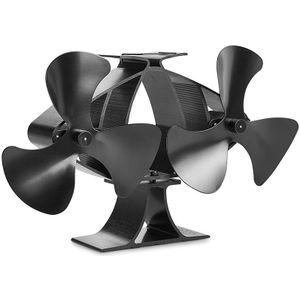 6-Blade Twin Motor Dubbele Warmte Aangedreven Houtkachel Fan-Ultrastille Haard Eco ventilator Voor Efficiënte H