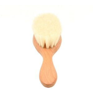 Houten Baby Haar Borstel Voor Pasgeborenen & Peuters | Natuurlijke Zachte Geit Haren | Ideaal Voor Cradle Cap | perfecte Baby Regist