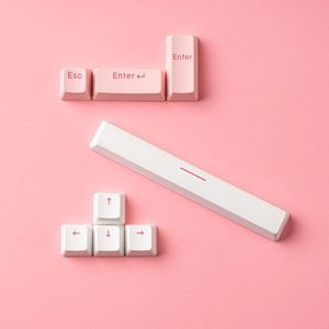 Jkdk Esc Voer Pijl Ruimte Keycaps Rood Roze Groen Blauw Oem Profiel Voor Mechanische Toetsenbord