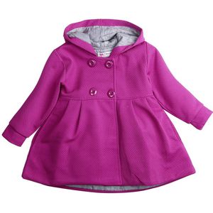 Mode Katoen Baby Peuter Meisje Kleding Herfst Winter Claxon Kapmantel Bovenkleding Jas Meisjes 6M-3T