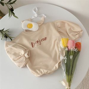 Koreaanse Japan Stijl Pasgeboren Mooie Jumpsuit Herfst Peuter Katoen Lange Mouwen Bodysuit Baby Meisje Driehoek Klimmen Kleding