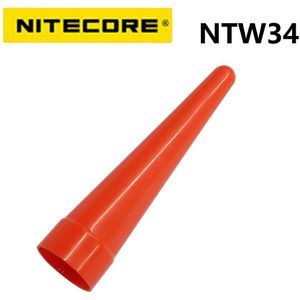 Nitecore NTW34 Led Zaklamp Diffuser Verkeer Wand Rode Tip Cone Voor MT26 MT25 EC25 Lanterna Met Hoofd Van 34Mm