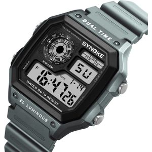 Synoke Mannen Sport Digitale Horloges Ultra-Dunne Led Waterdicht Chronograaf Repeater Relogio Masculino Mannelijke Elektronische Horloges