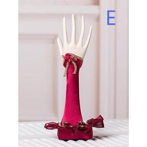 4 Stijl Rode Wijn Pailletten Gown Vrouwelijke Sexy Voet Mannequin Earring Ketting Stand Display Houder Ring Opslag Sieraden Rek 1pc C551