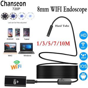 Chanseon 8mm Wifi Endoscoop Camera IOS Endoscoop Voor Iphone HD Mini Camera 720 p Borescope Waterdichte Camera Endoscopische Hard bad