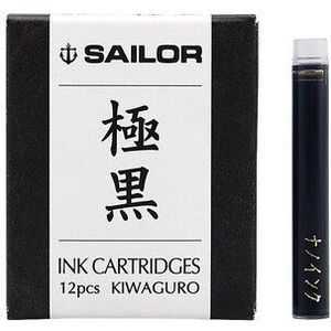Sailor sneldrogende inkt waterdicht wasbaar inkt cartridges pigmentinkt pot refill zwart blauw rood