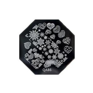 Aankomst Liefde Hart Sneeuwvlok Afbeelding Stempelen Plaat Nail Art Stempel Template Stencil Kerst Nail Art Manicure DIY Tool