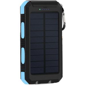 20000Mah Solar Power Bank Dual Usb Externe Waterdichte Polymeer Batterij Oplader Outdoor Reizen Camping Wandelen Powerbank
