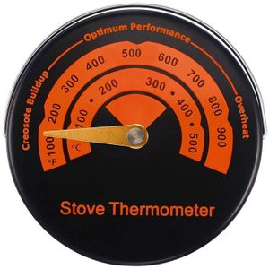 Magnetische Kachel Thermometer Hout Brander Top Thermometer Kachel Temperatuur Meter Kachel Rookkanaal Thermometer