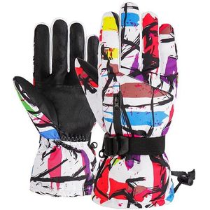 Koude-Proof Ski Handschoenen Waterdicht Winter Handschoenen Fietsen Pluis Warme Handschoenen Voor Touchscreen Koud Weer Winddicht Anti Slip