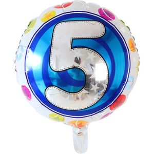 10Pcs 18Inch Ronde Folie Helium Ballonnen Birthday Party Bruiloft Decoratie Baby Shower Nieuwjaar Decor Cijfers Lucht Globos
