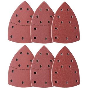 60Pcs Schuren Plaat, Muis Sander Voor Psm 200 Aes, psm 18 En Alle Trillingen Multi-Gereedschap, 10 Stuks Elk 40/60/80/120/180/240 Gri