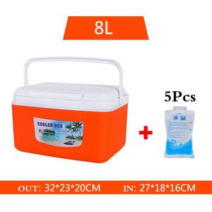 8L 13L Outdoor Incubator Draagbare Voedsel Opbergdoos Auto Koud Ijs Vissen Box Koeler Mini Koelkast Voor Thuis Camping Reizen pesca