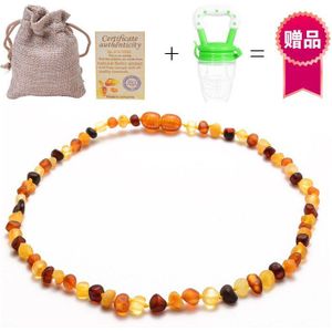 Baltische Zee Natuurlijke Amber Baby Frosted Ketting Baby Kind Tandjes Molaire Ketting Sieraden Veiligheid Gezondheid Milieu Choker