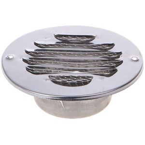 Roestvrij Staal Buitenmuur Air Vent Grille Ronde Ducting Ventilatie Roosters