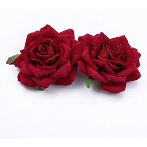 10Cm Flanellen Rozen Bruid Bedrijf Bloemen Materiaal Kerst Decoraties Voor Home Scrapbooking Kunstbloemen Goedkope