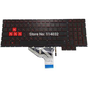 Vervanging Toetsenborden 15 Ce Verlicht Toetsenbord Voor Hp Omen 15 CE025TX Bg Bulgaarse Black Kb Rood Toetsen 9Z Neabq 00B nsk XG0BQ