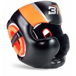 Full-Bedekte Boksen Helm Muay Thai Pu Leer Training Sparring Boksen Hoofddeksels Gym Apparatuur Taekwondo Hoofdbeschermer