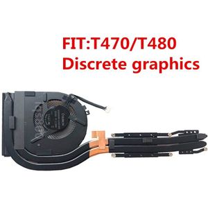 Originele Voor Lenovo Thinkpad T470 T480 Heatsink Cpu Cooler Cooling Fan Swg Discrete Graphics, WN-2 Fan, 01YR202 01YR200
