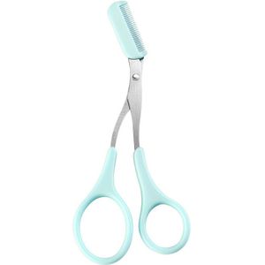 Wenkbrauw Trimmer Schaar Met Kam Facial Wimper Ontharing Grooming Shaping Wenkbrauw Scheerapparaat Cosmetische Make-Up Accessoires