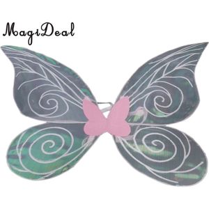 Magideal Volwassen/Kinderen Glanzende Kleur Veranderende Vlinder Angel Fairy Wing Party Fancy Dress Up Kostuum Kids