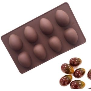 8 Paasei Vorm Cake Zeep Mold Silicone Mould Chocolade Decoratie Bakken Decorating Gereedschap