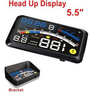 Auto Hud Head-Up Display Auto Obdii Poort Head-Up Display Auto Styling Reader Speed Zelf-Adaptieve auto Brandstof Etc Parameter Display Al