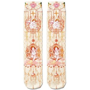 Cartoon Panda Vrouwen Sokken Grappige Kawaii Harajuku Girly Roze Stijl Sokken Voor Vrouwelijke Streetwear Zwart Wit Meisje