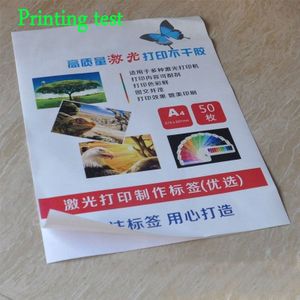 Vinyl Pvc Glossy Matt A4 Lege Sticker Waterdicht Voor Inkjet Printer 50 Vellen, Pvc A4 Sticker Voor Inkjet Printer